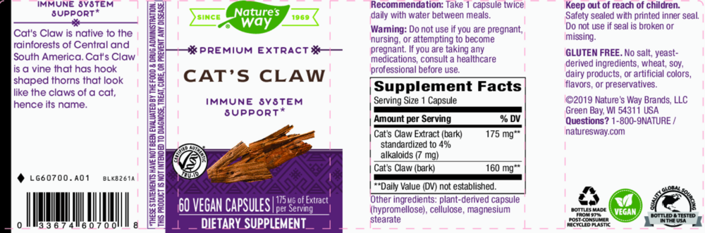 Product image for Cat's Claw.