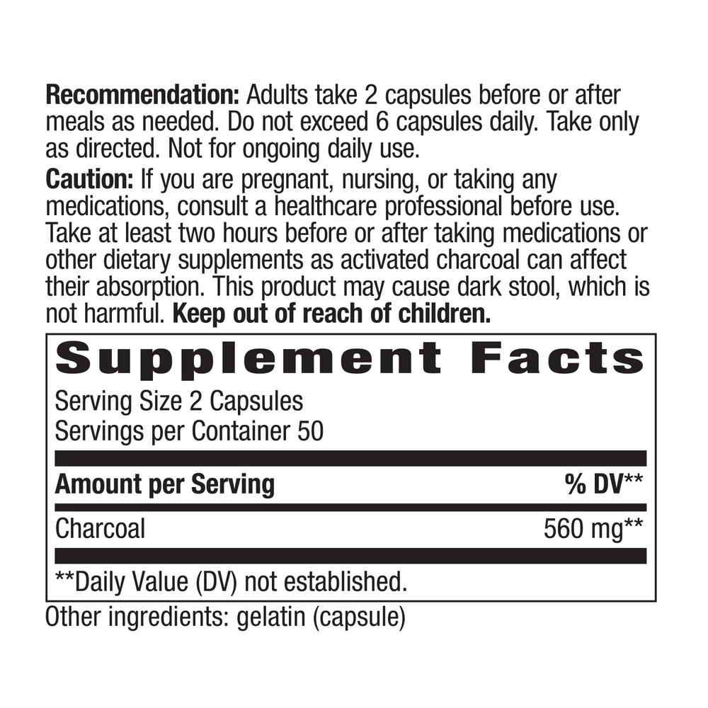 Product image for Activated Charcoal.