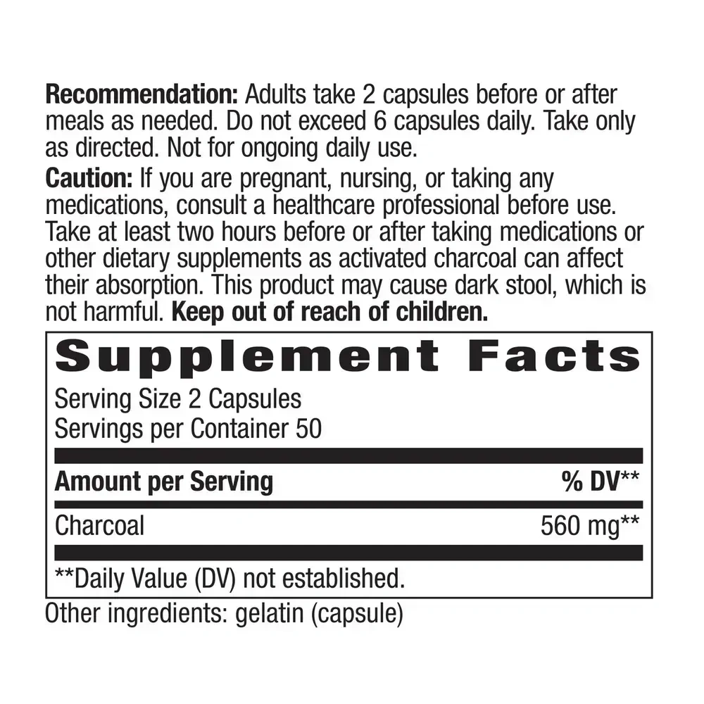 Product image for Activated Charcoal.