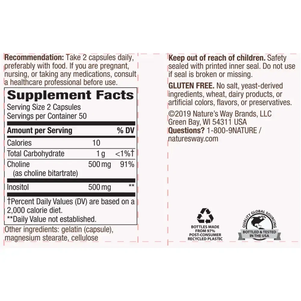 Product image for Choline &amp; Inositol.