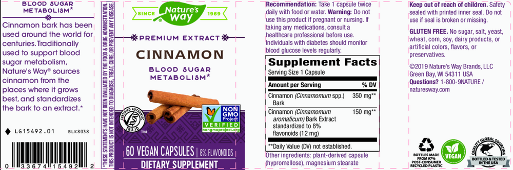 Product image for Cinnamon Standardized.