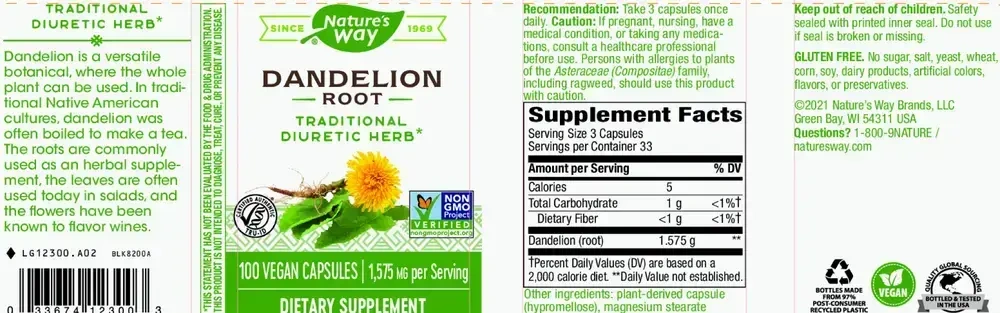 Product image for Dandelion Root.