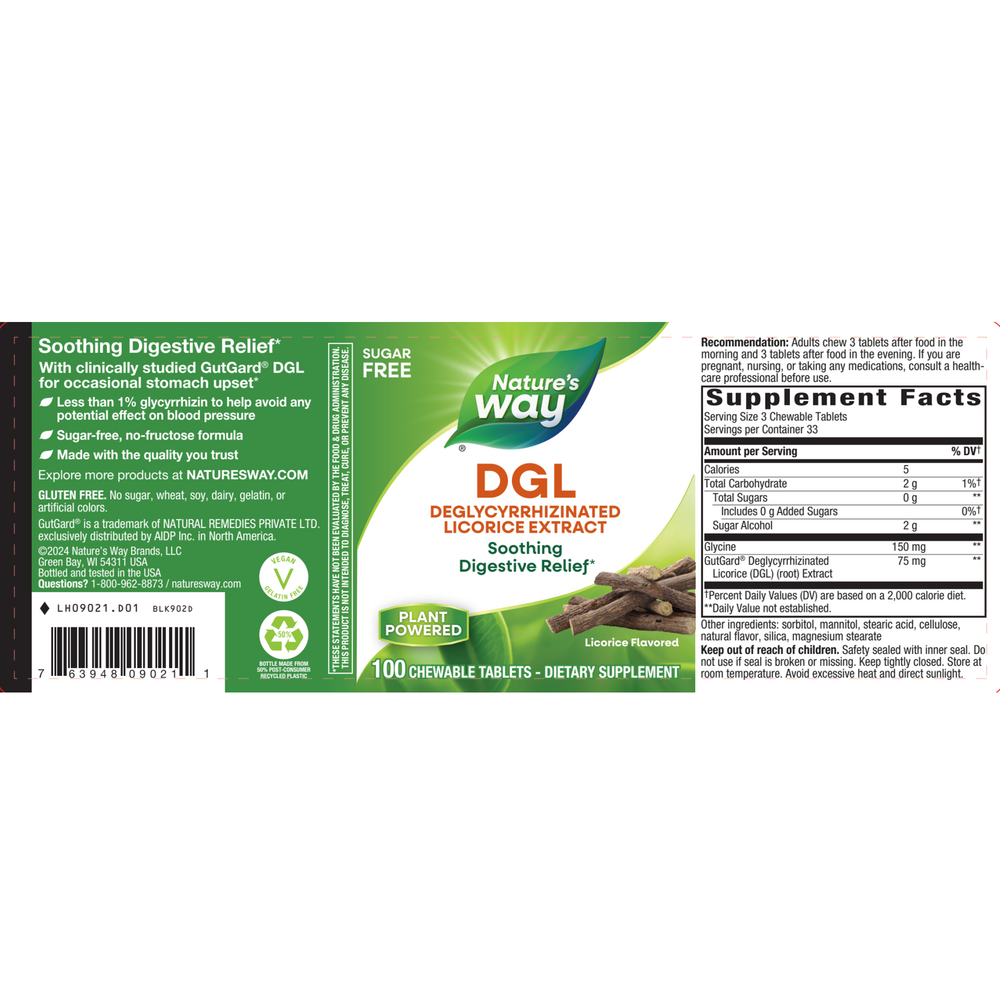 Product image for DGL Fructose Free.