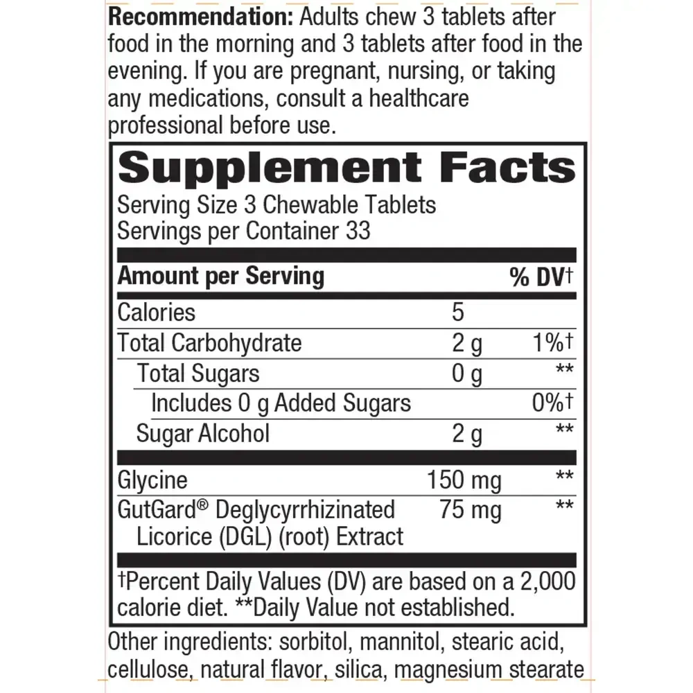 Product image for DGL Fructose Free.