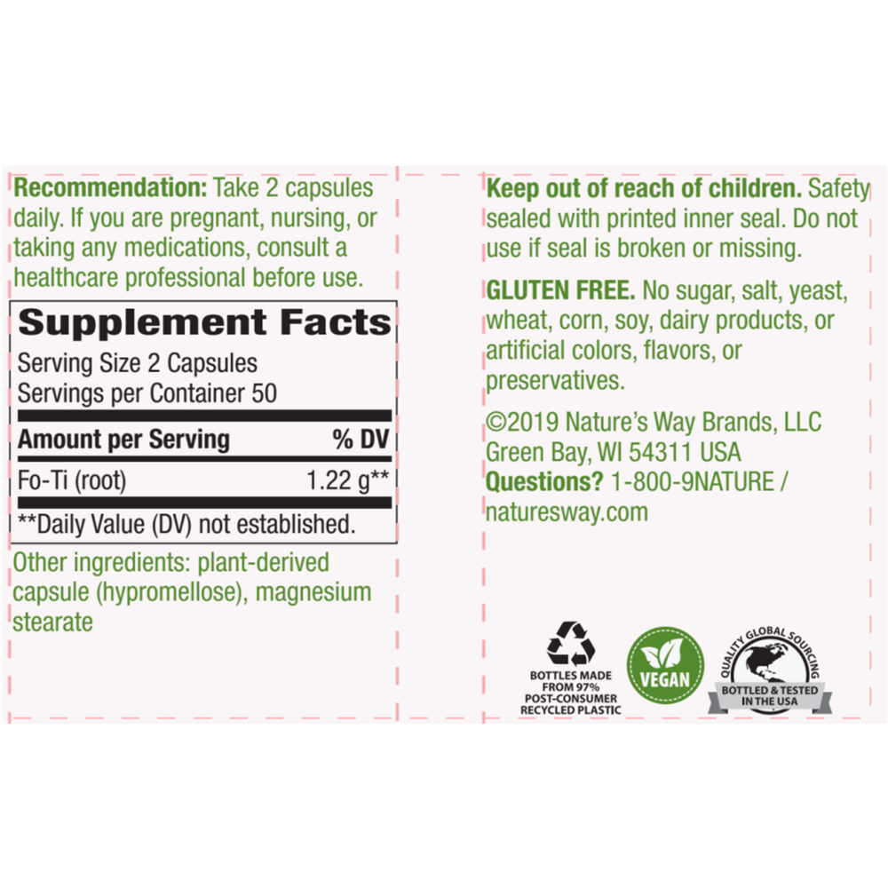 Product image for Fo-Ti Root.