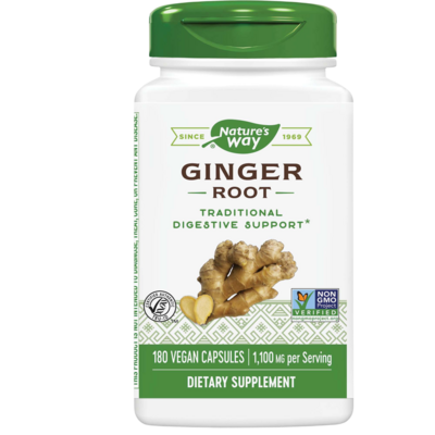 Product image for Ginger Root (180 capsules).