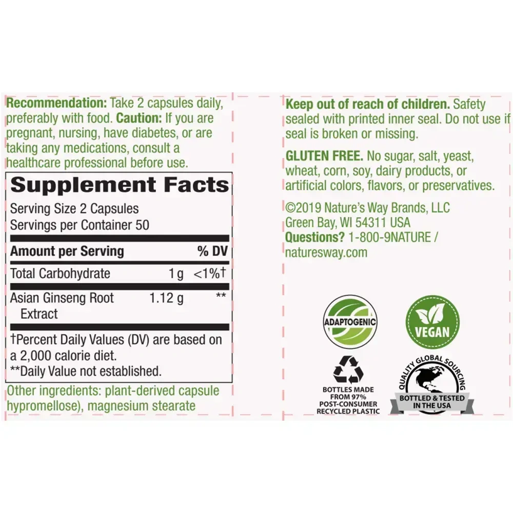 Product image for Asian Ginseng.
