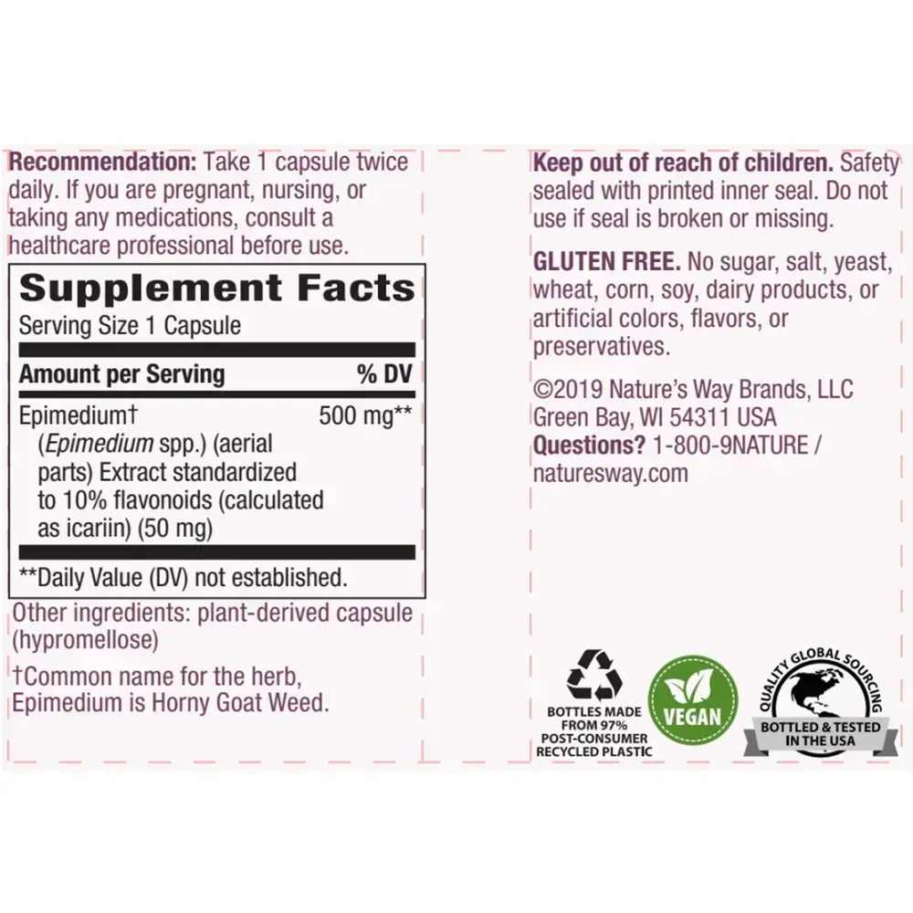 Product image for Horny Goat Weed Standardized.