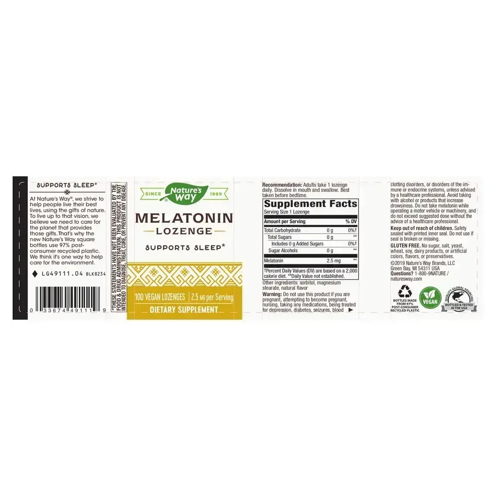 Product image for Melatonin Lozenge.