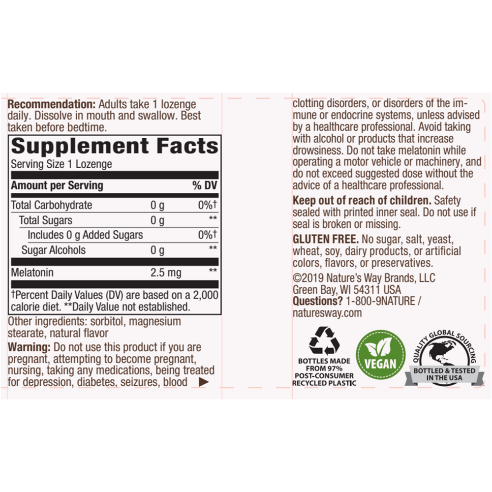 Product image for Melatonin Lozenge.