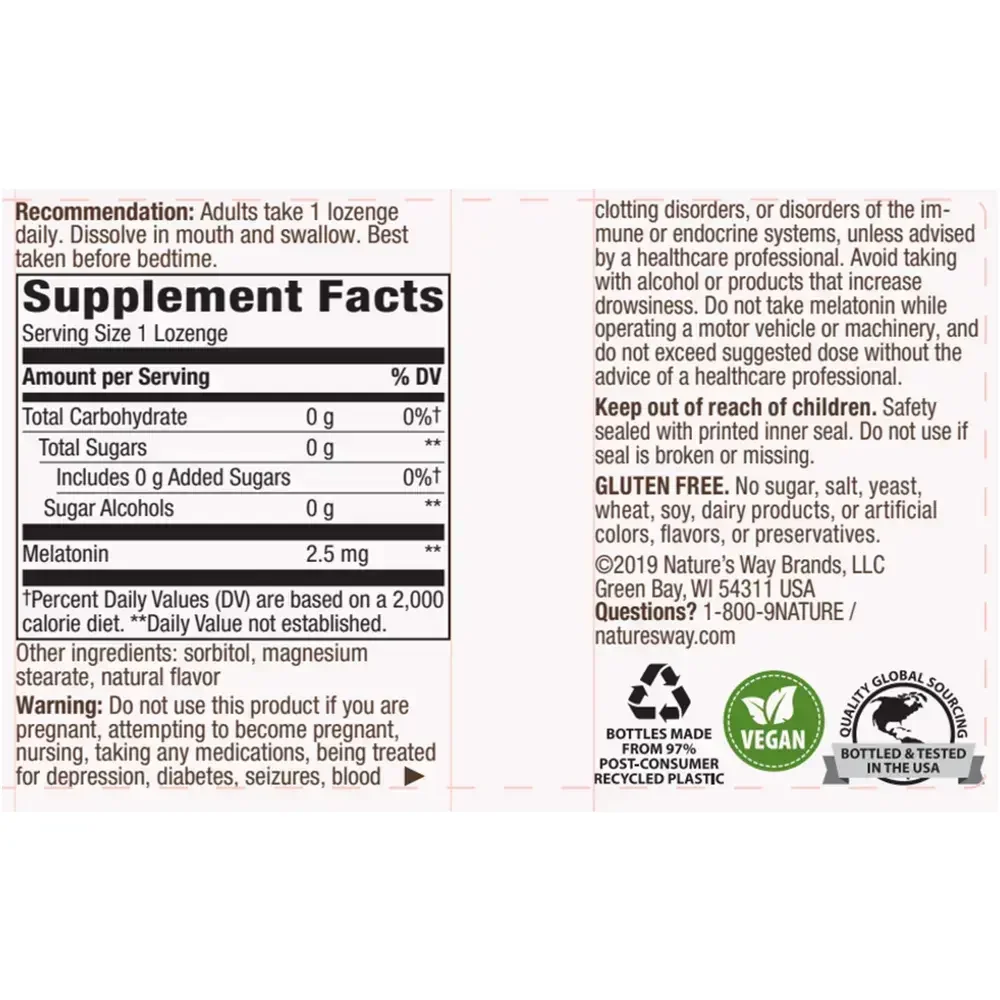 Product image for Melatonin Lozenge.