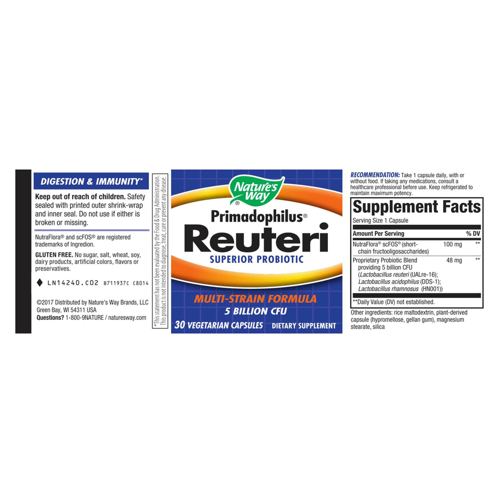 Product image for Primadophilus Reuteri.