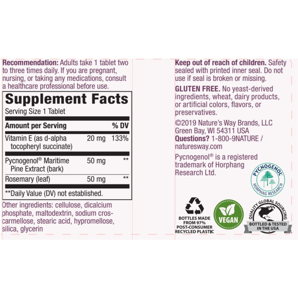 Product image for Pycnogenol.