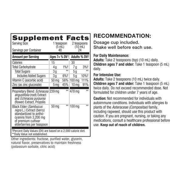 Product image for Sambucus Immune Syrup.