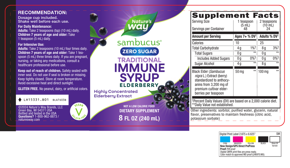 Product image for Sambucus Sugar-Free Syrup.