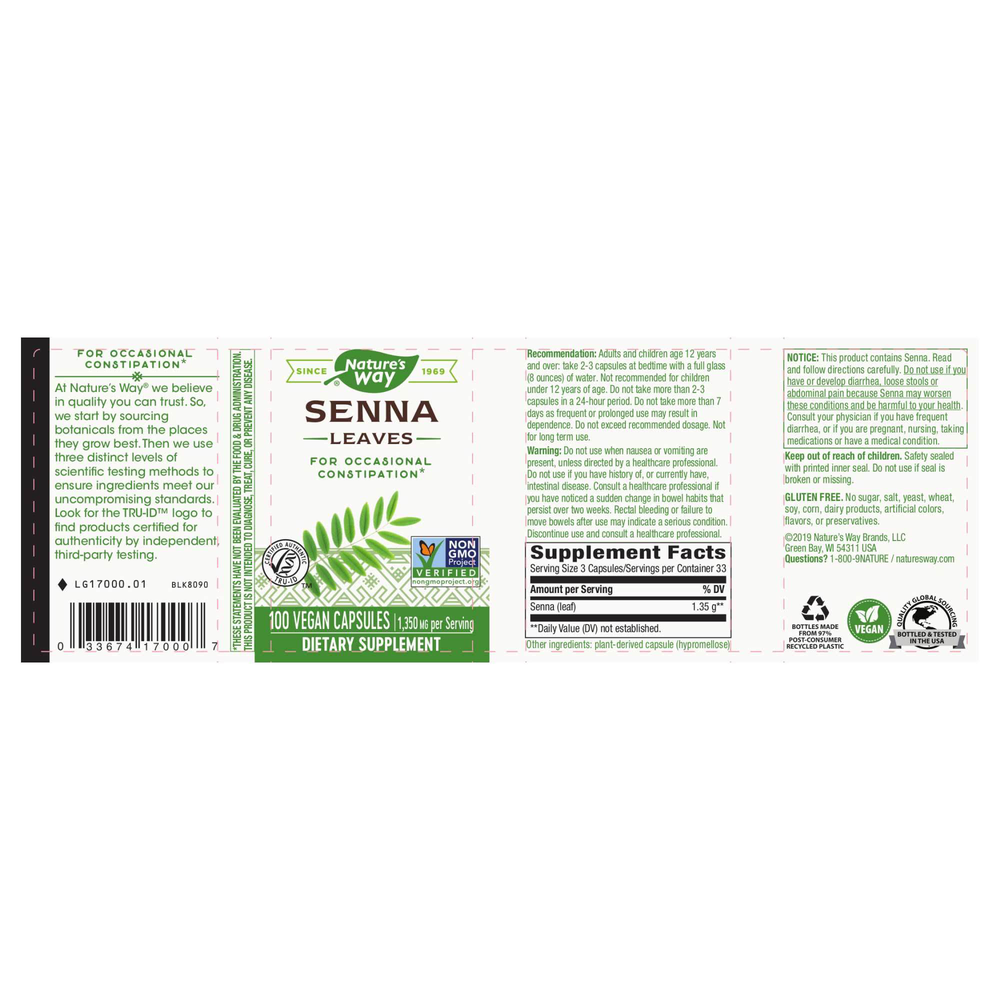 Product image for Senna Leaves.
