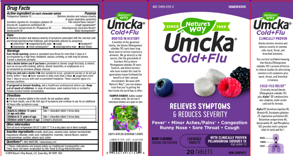 Product image for Umcka® Cold+Flu Berry Chewable.