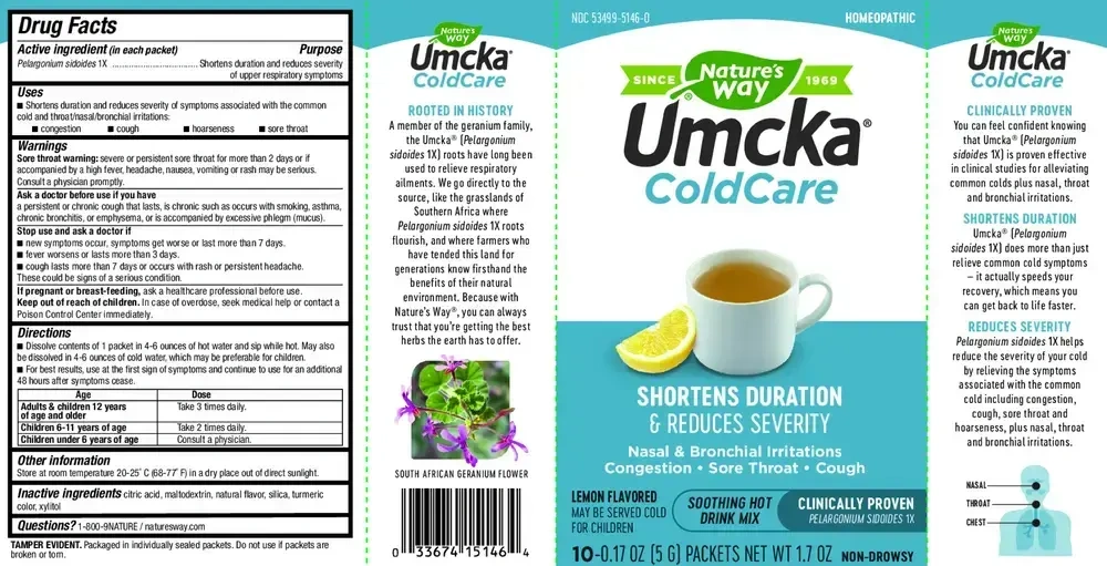 Product image for Umcka® ColdCare Lemon Hot Drink.