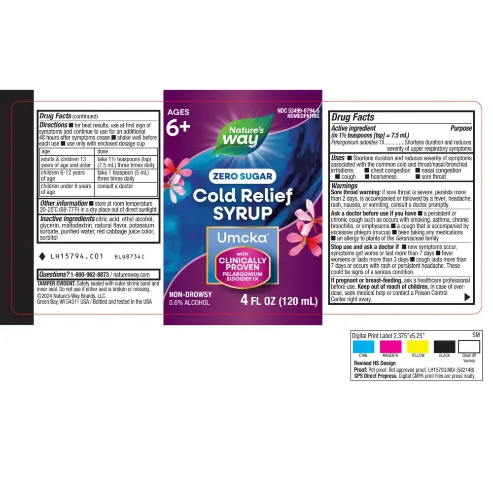 Product image for Umcka® ColdCare Sugar-Free Syrup Grape.