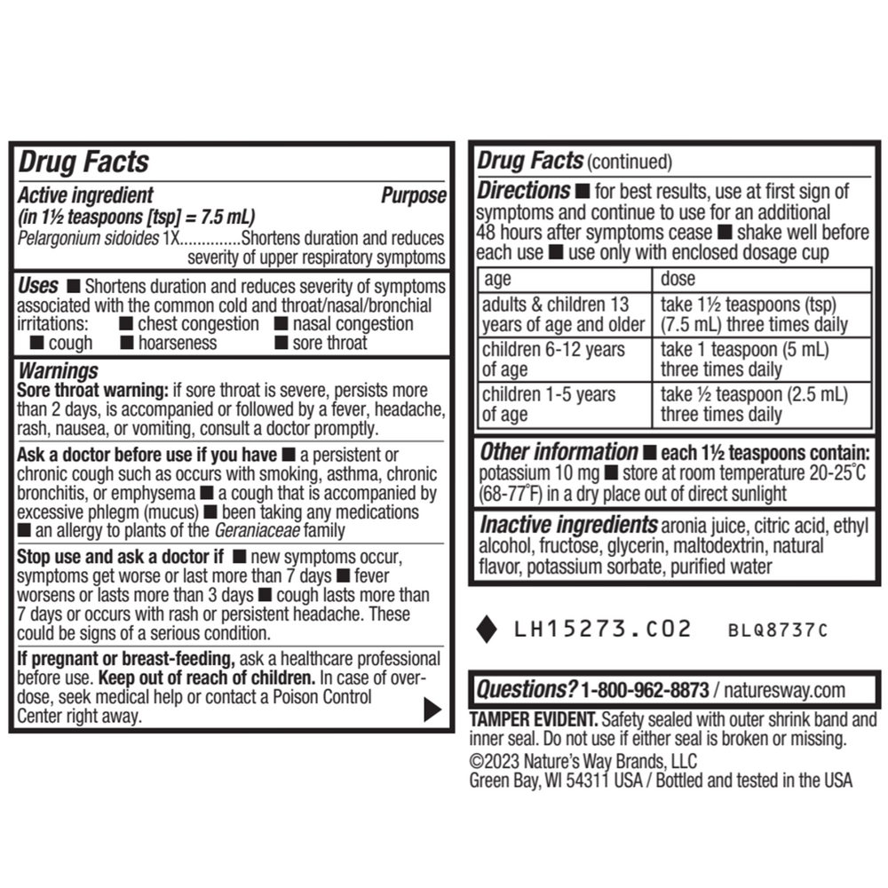 Product image for Umcka® ColdCare Alcohol Free Cherry Syrup.