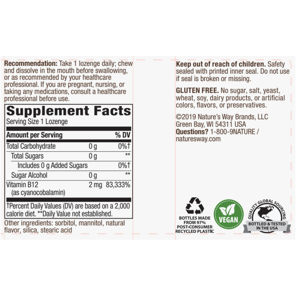 Product image for Vitamin B-12.