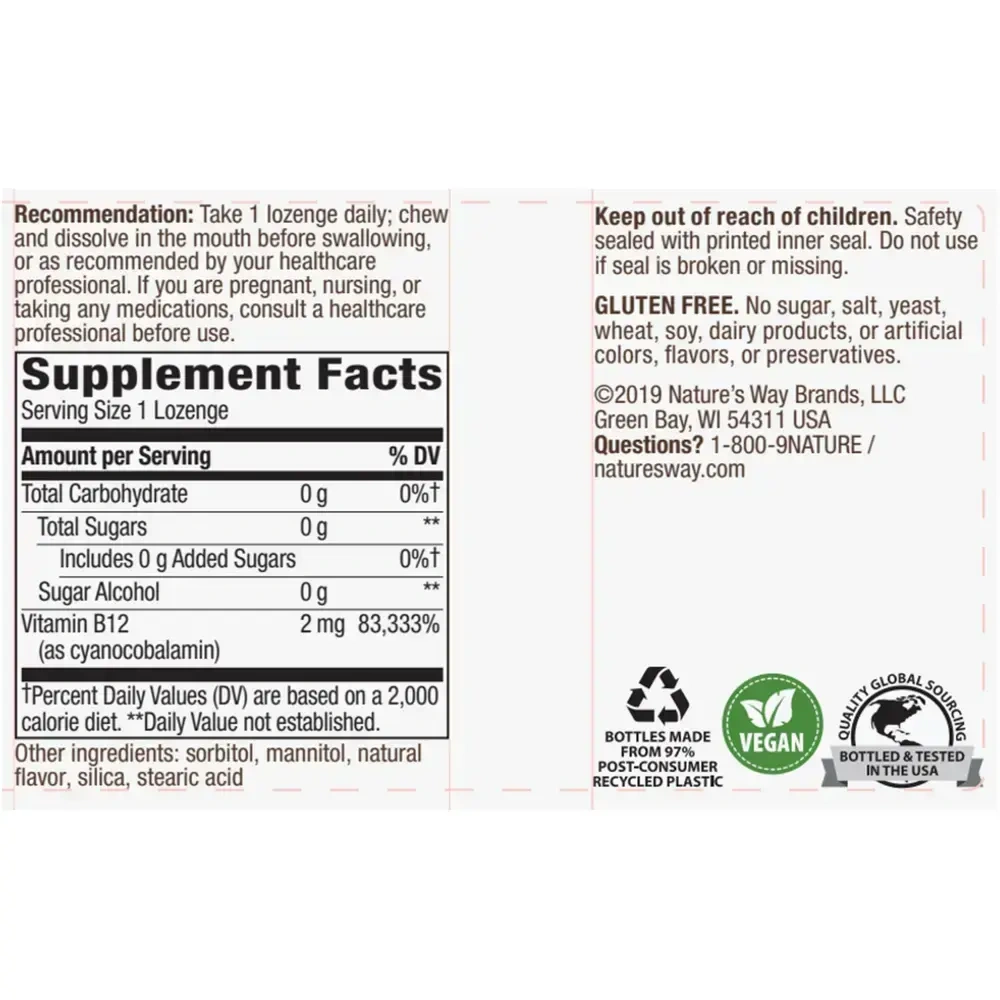Product image for Vitamin B-12.