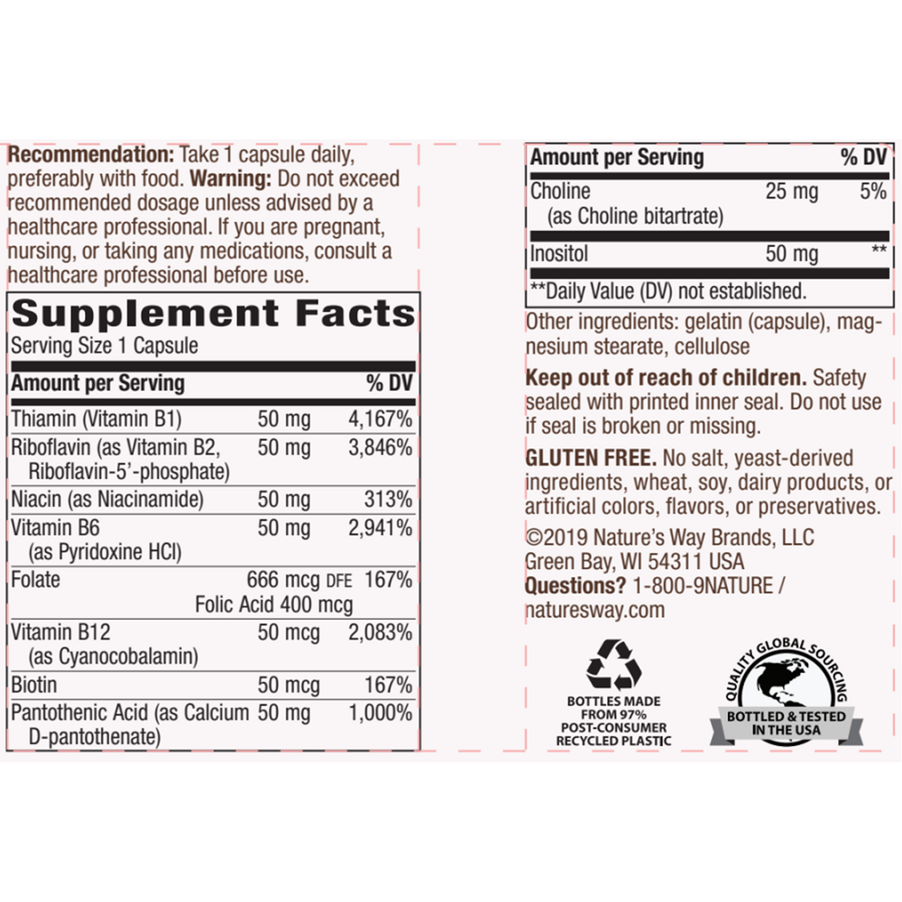 Product image for Vitamin B-50 Complex.
