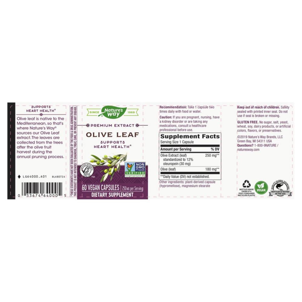 Product image for Olive Leaf Premium Extract.