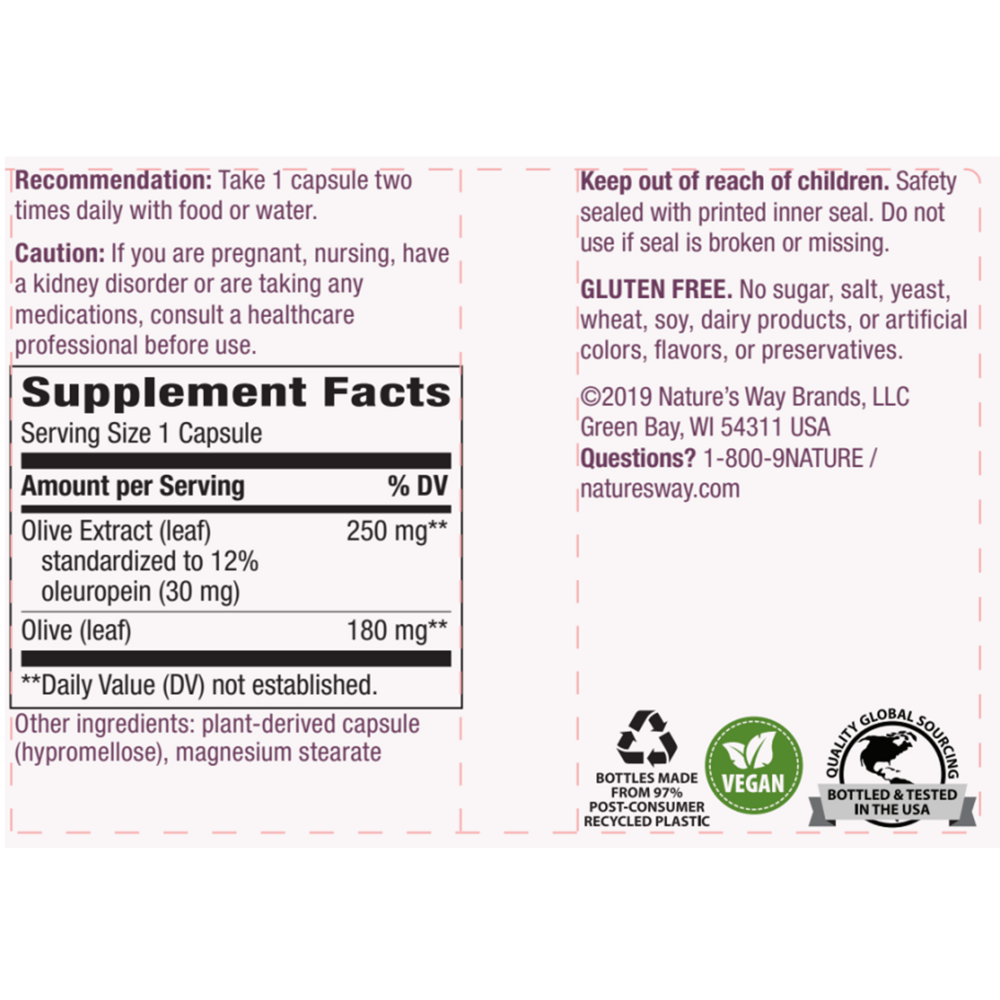 Product image for Olive Leaf Premium Extract.