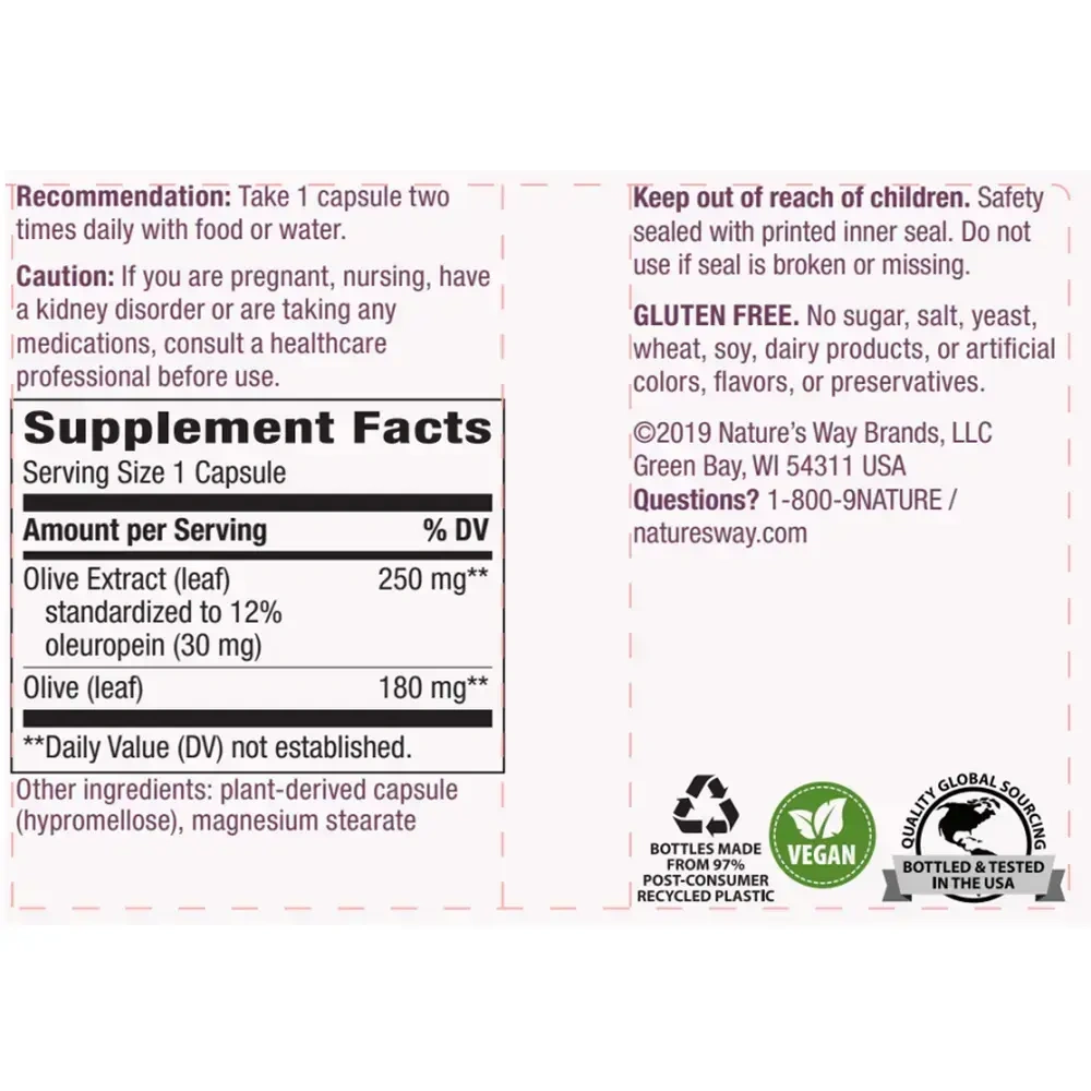 Product image for Olive Leaf Premium Extract.