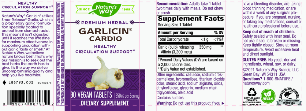 Product image for Garlicin Cardio.
