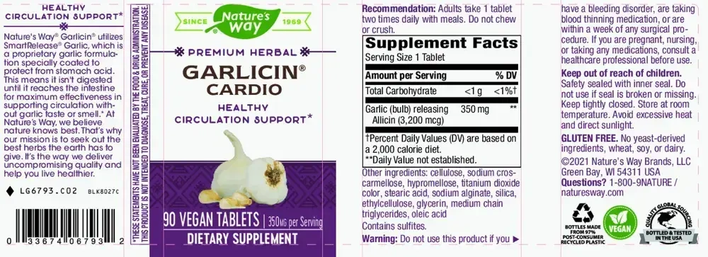 Product image for Garlicin Cardio.