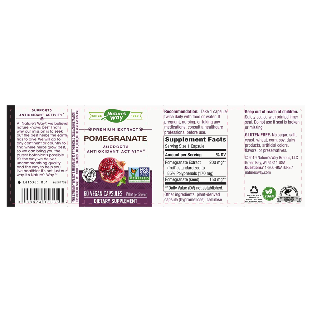 Product image for Pomegranate Standardized.