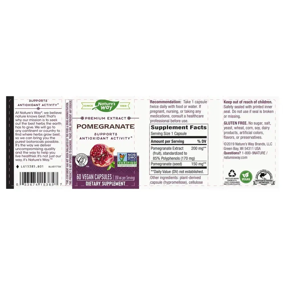 Product image for Pomegranate Standardized.