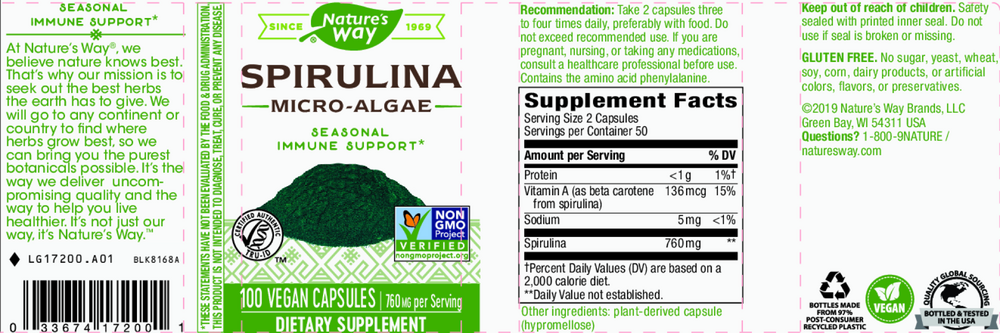 Product image for Spirulina Micro-Algae.