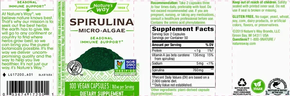 Product image for Spirulina Micro-Algae.