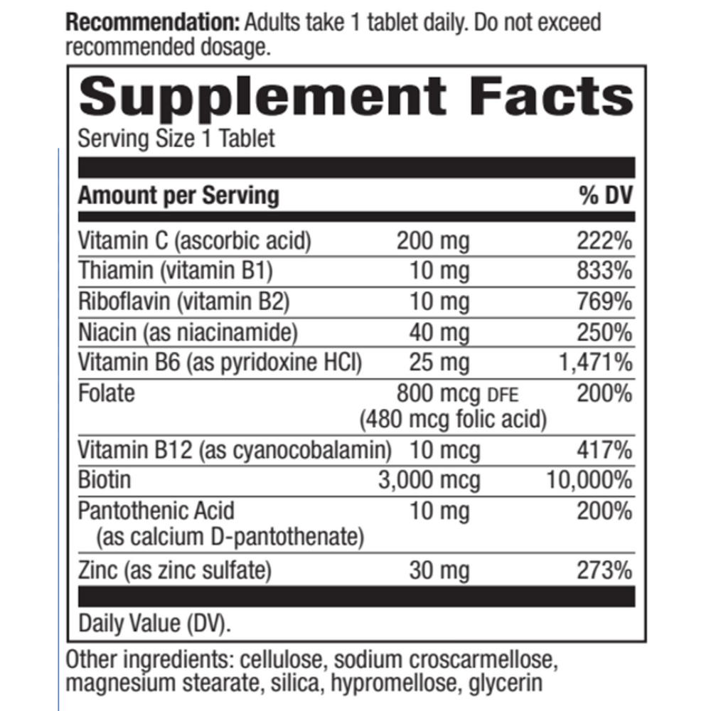 Product image for Biotin Forte® 3mg with Zinc.