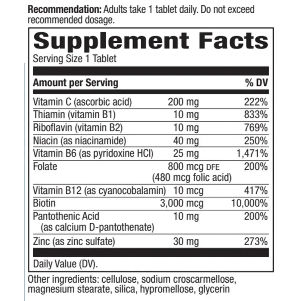 Product image for Biotin Forte® 3mg with Zinc.