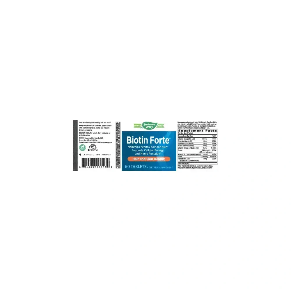 Product image for Biotin Forte® 5mg without Zinc.