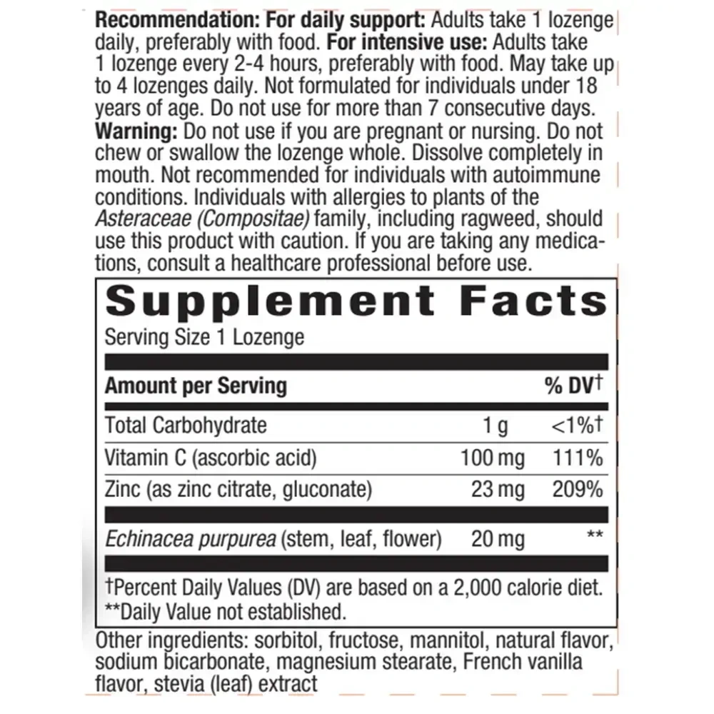 Product image for Zinc Lozenges 23mg.