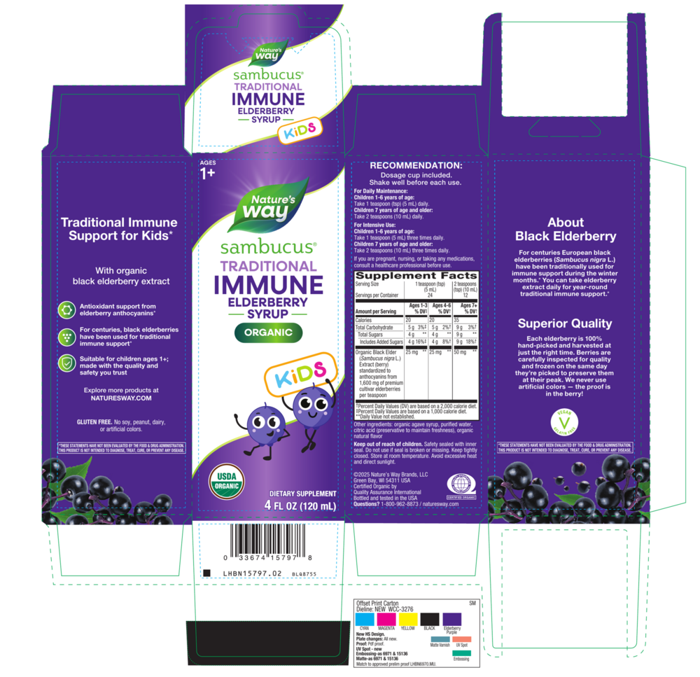 Product image for Organic Sambucus Syrup for Kids.