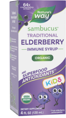 Organic Sambucus Syrup for Kids 120 Milliliters Organic Sambucus Syrup for Kids 120 Milliliters