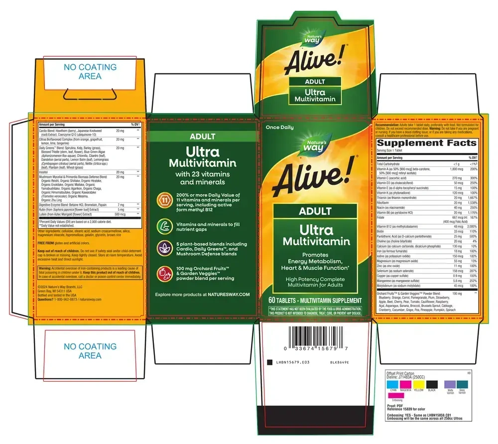Product image for Alive! Adult Ultra Potency Complete Mult.