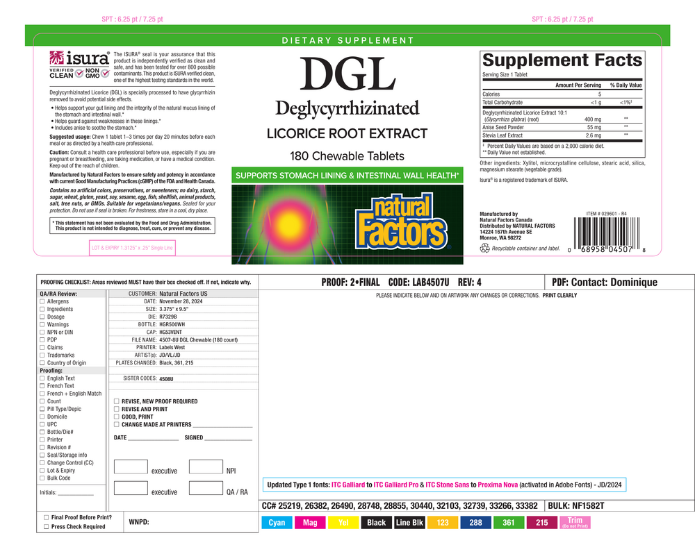 Product image for DGL 400mg 10:1 Extract.