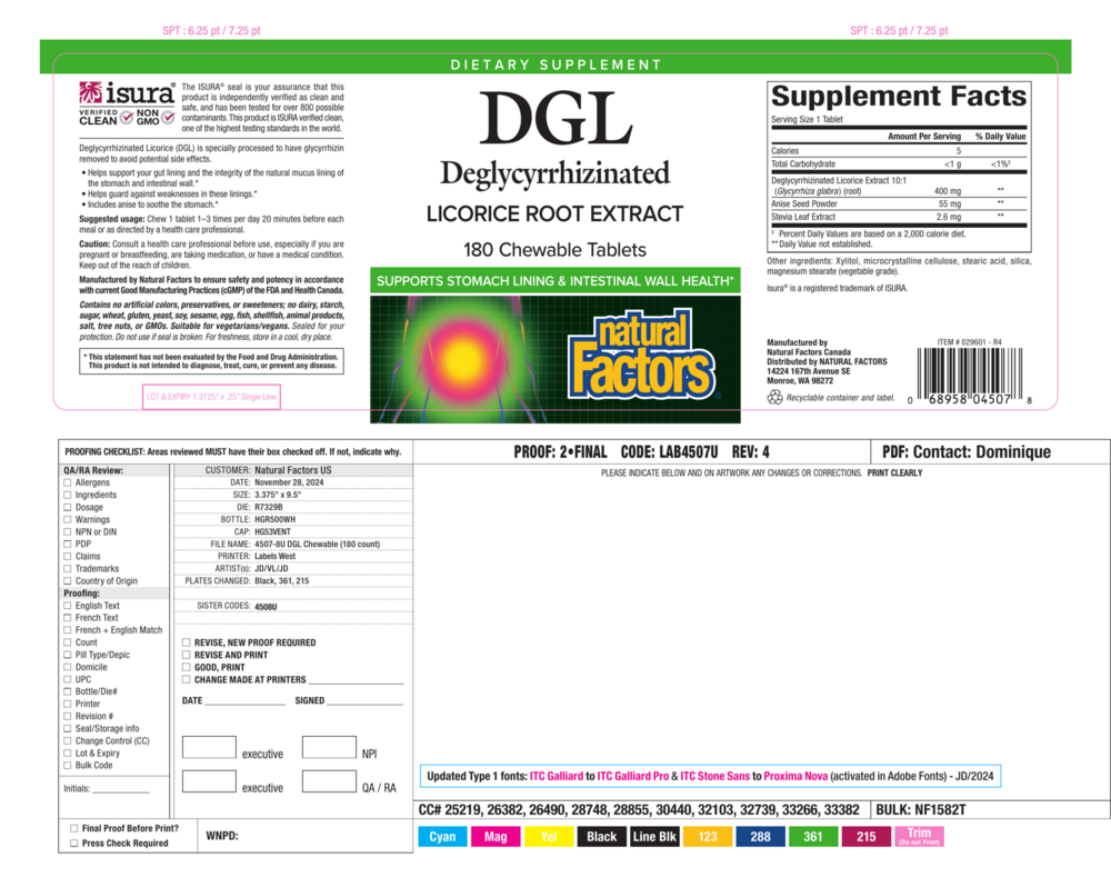 Product image for DGL 400mg 10:1 Extract.
