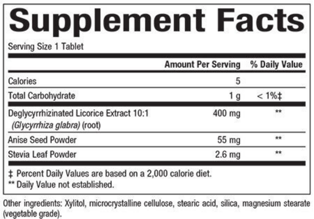 Product image for DGL 400mg 10:1 Extract.