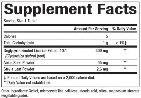 Product image for DGL 400mg 10:1 Extract.