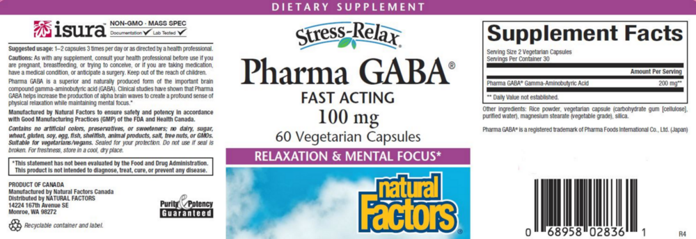 Product image for Pharma Gaba 100mg.