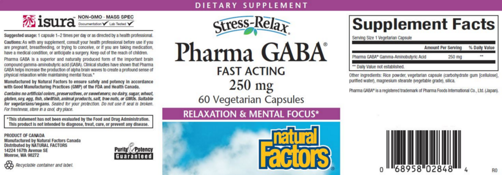 Product image for Pharma Gaba 250mg.