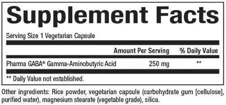 Product image for Pharma Gaba 250mg.